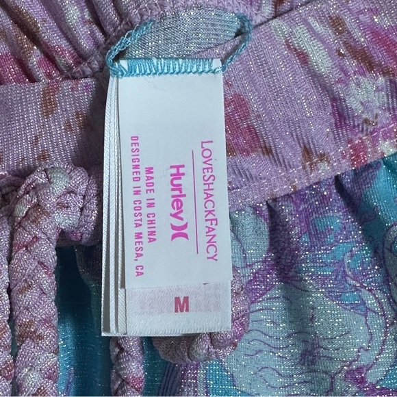 LoveShackFancy x Hurley Under The Sea cover up bathingsuit Tiered Ruffle Skirt - Picture 7 of 9